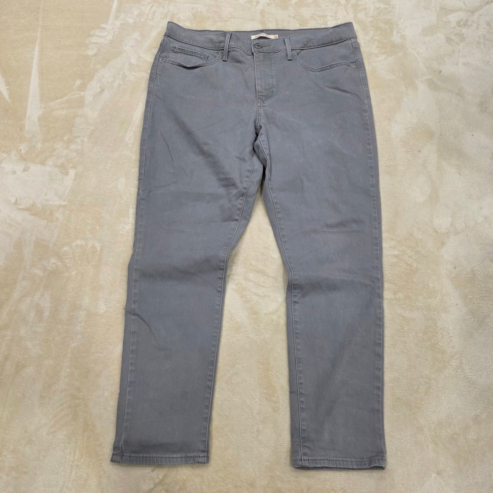 Levi's 311 Shaping Skinny Jeans Women Size 33 Gray Mid Rise 22843-0013